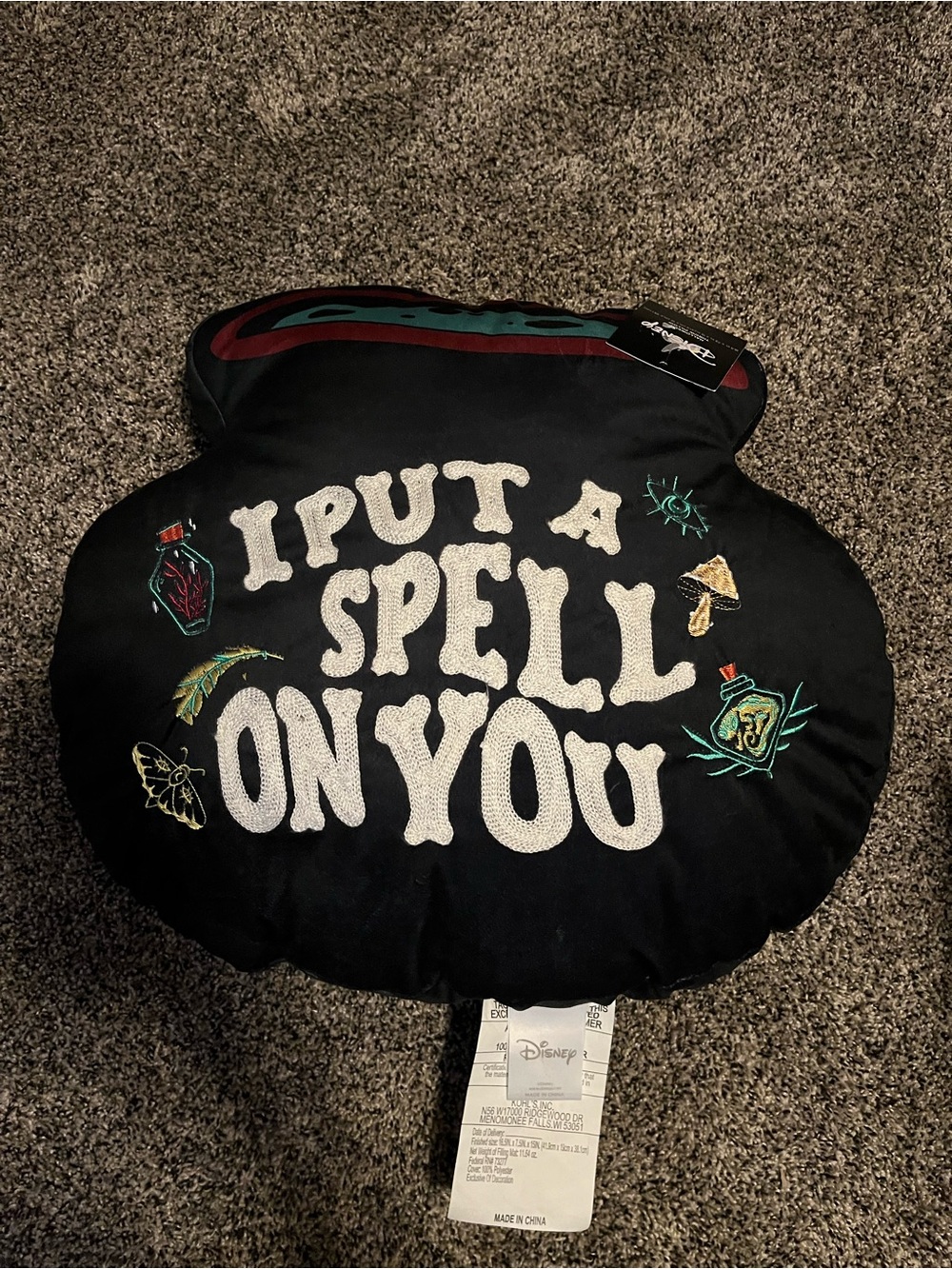 Disney “I put a spell on you” pillow